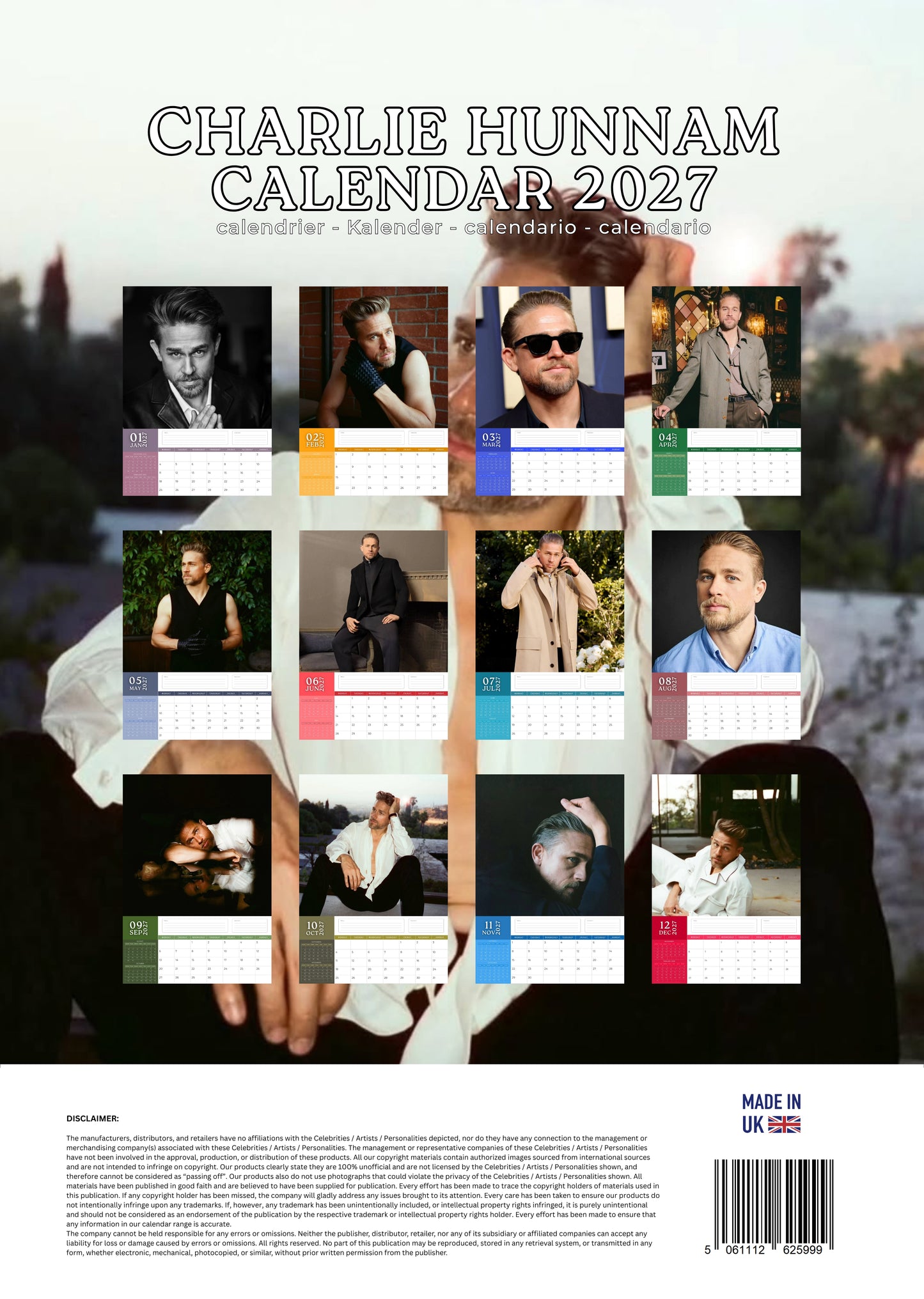 Charlie Hunnam Calendar 2027 – M-PRA Range