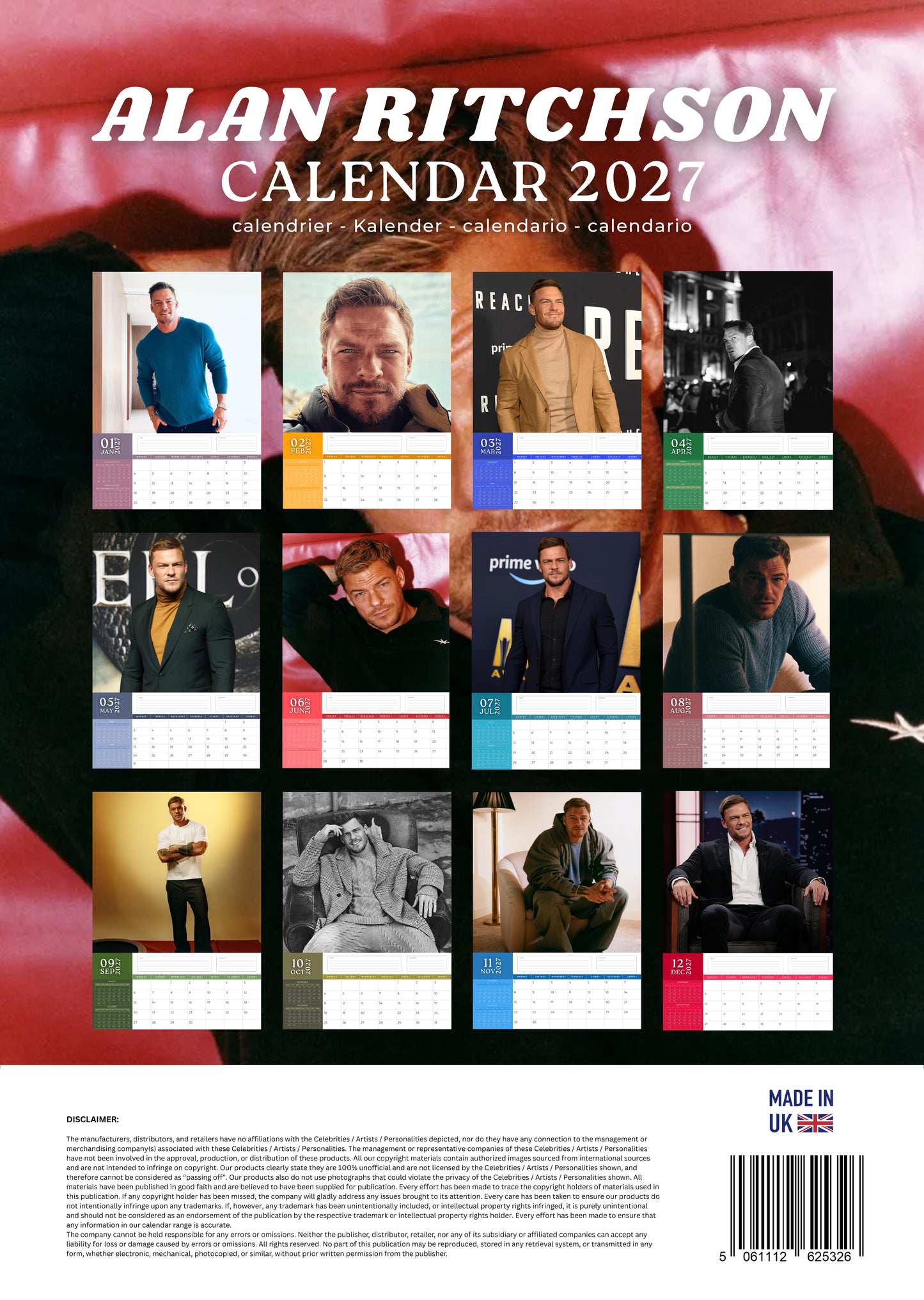 Alan Ritchson Calendar 2027 – M-PRA Range