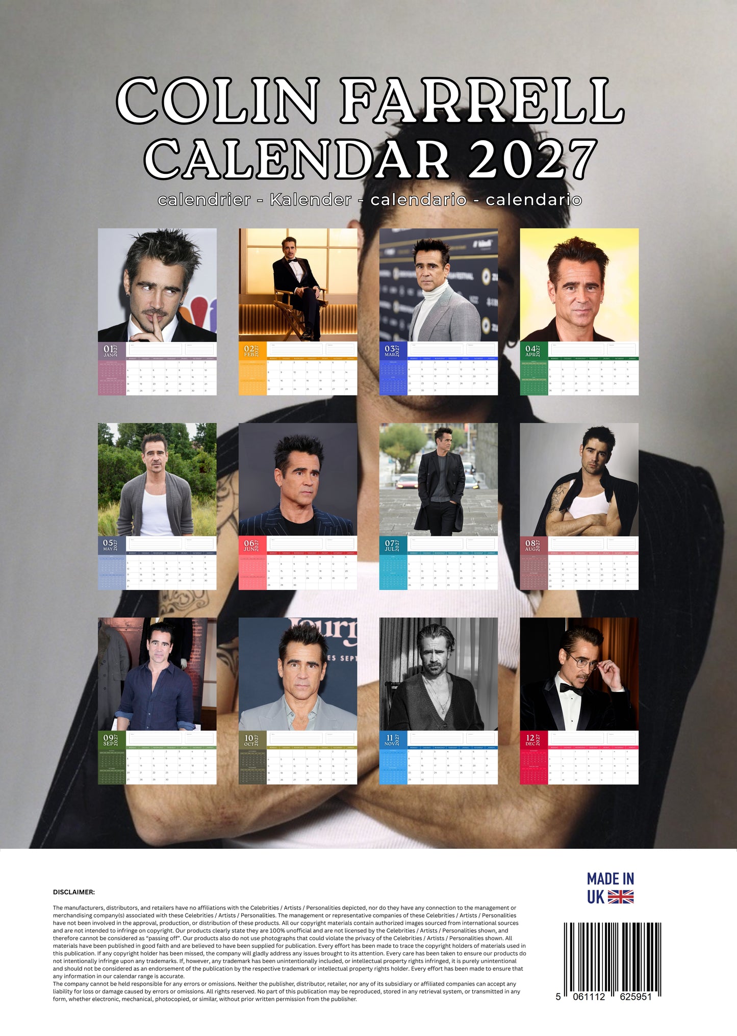 Colin Farrell Calendar 2027 – M-PRA Range
