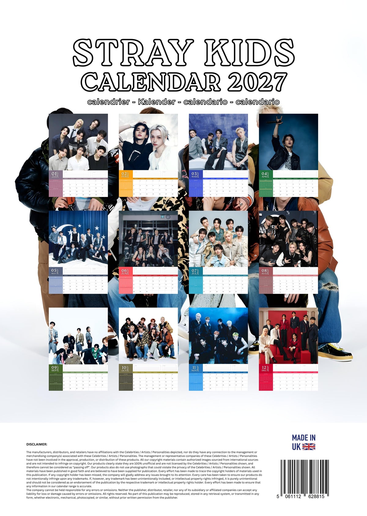 Stray Kids Music Calendar 2027 – M-PRA Range