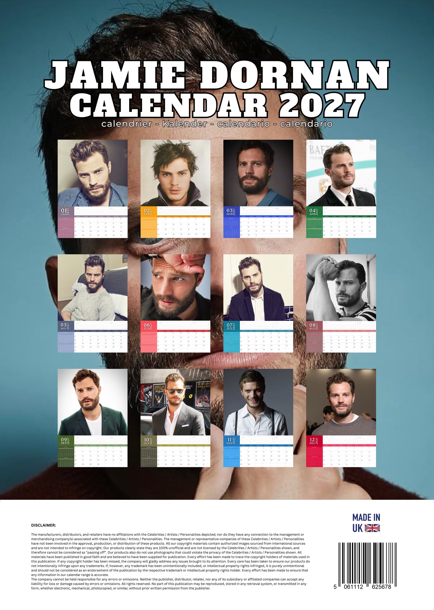 Jamie Dornan Celebrity Calendar 2027 – M-PRA Range