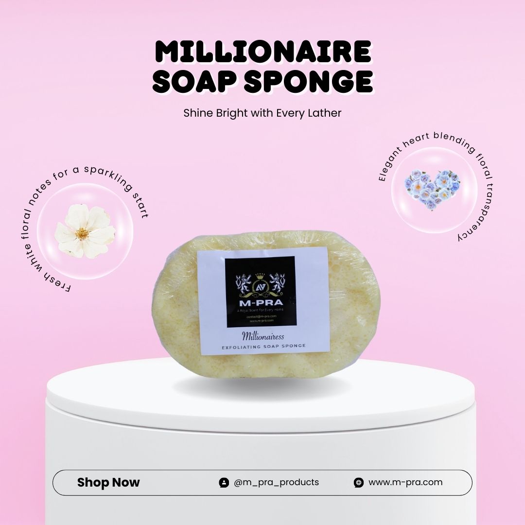 Millionaire Soap Sponge – Bold, Opulent, and Powerfully Fragranced