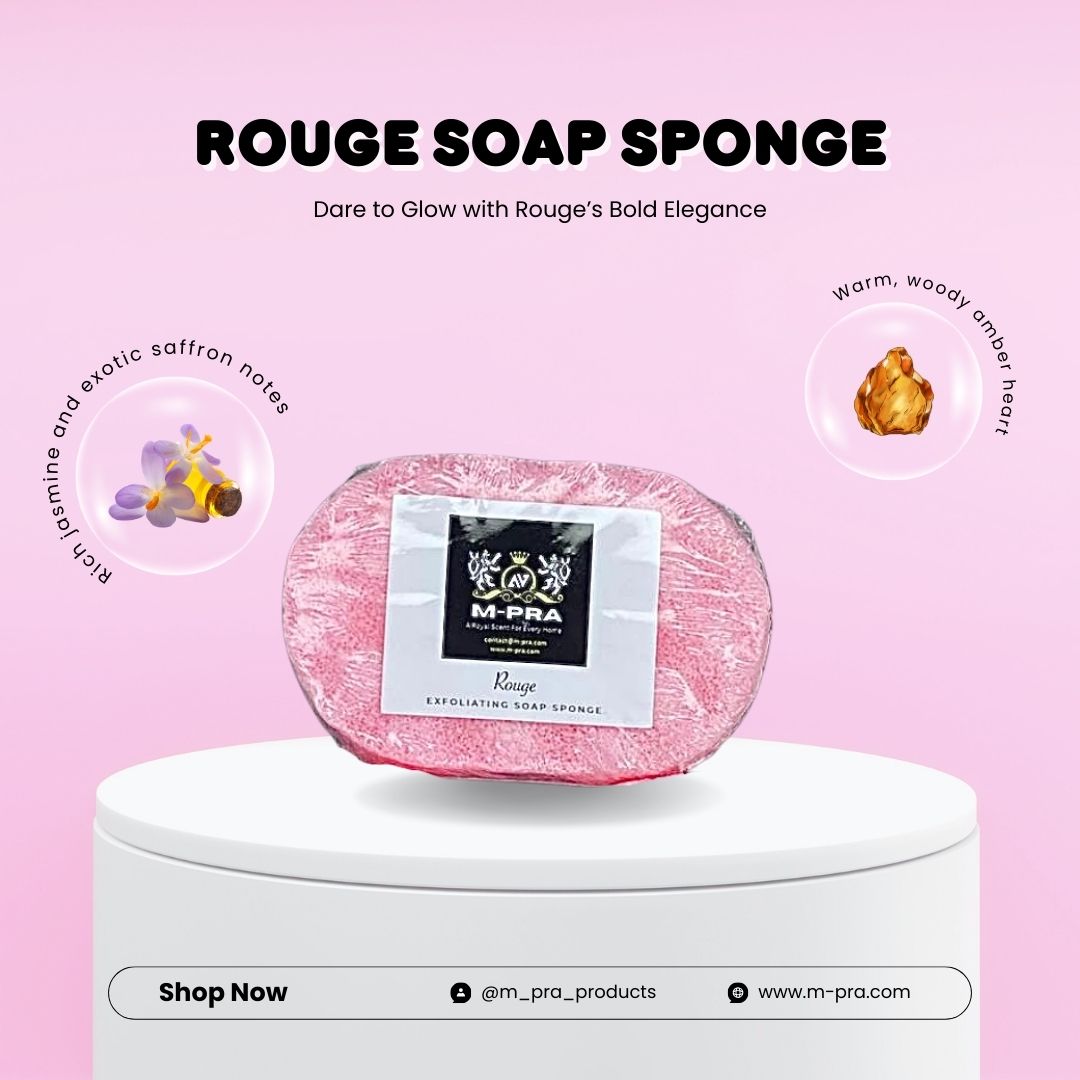 Rouge Soap Sponge – A Bold and Sophisticated Shower Experience