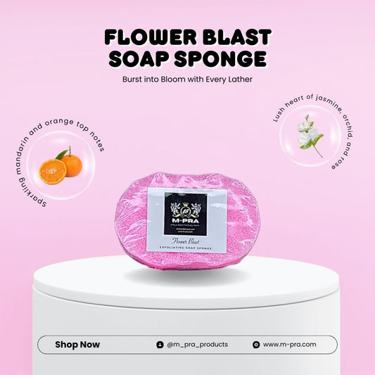 Flower Blast Soap Sponge – A Floral Explosion for Your Skin
