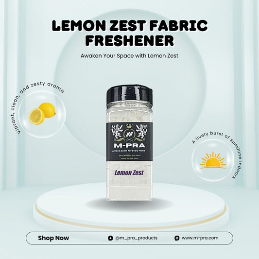 Lemon Zest Scented Fabric Freshener Powder – Bright, Refreshing, and Uplifting