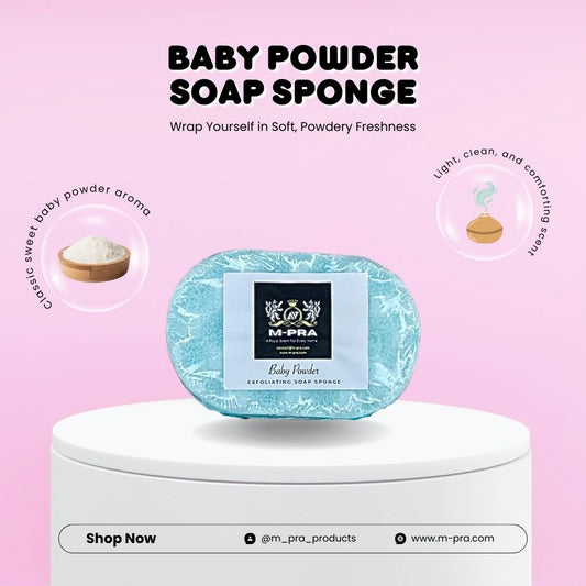 Baby Powder Soap Sponge – Soft, Gentle, and Comforting Skincare