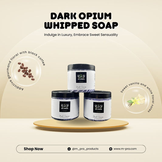 Dark Opium Whipped Soap – Bold, Seductive, and Luxuriously Softening