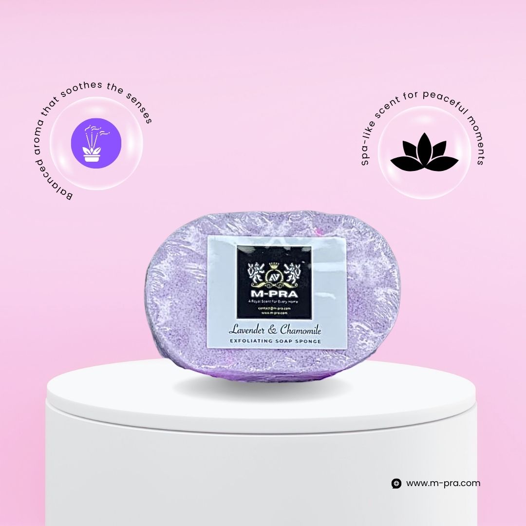 Lavender & Chamomile Soap Sponge – Your Tranquil Bathing Ritual