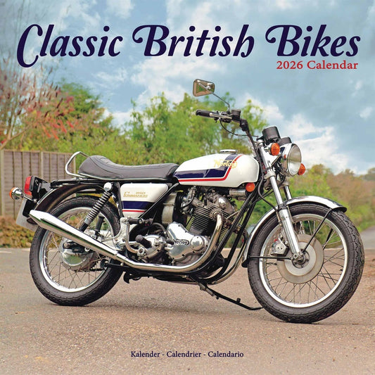 Classic British Bikes Square Calendar 2026 – Celebrate Britain’s Legendary Motorcycles