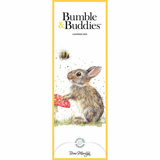 Bree Merryn, Bumble & Buddies Slim Calendar 2026 – Adorable Animal Companions to Brighten Your Year