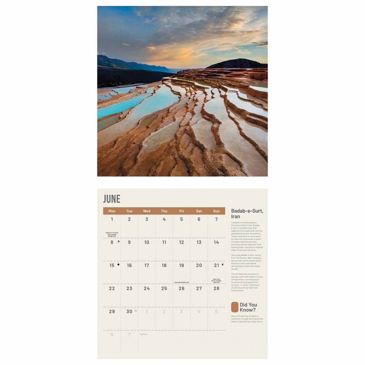 Amazing Planet Square Calendar 2026 – Explore Earth’s Natural Wonders