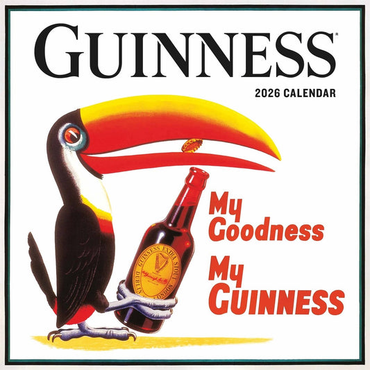 Guinness Poster Art Square Calendar 2026 – A Taste of Nostalgia Every Month