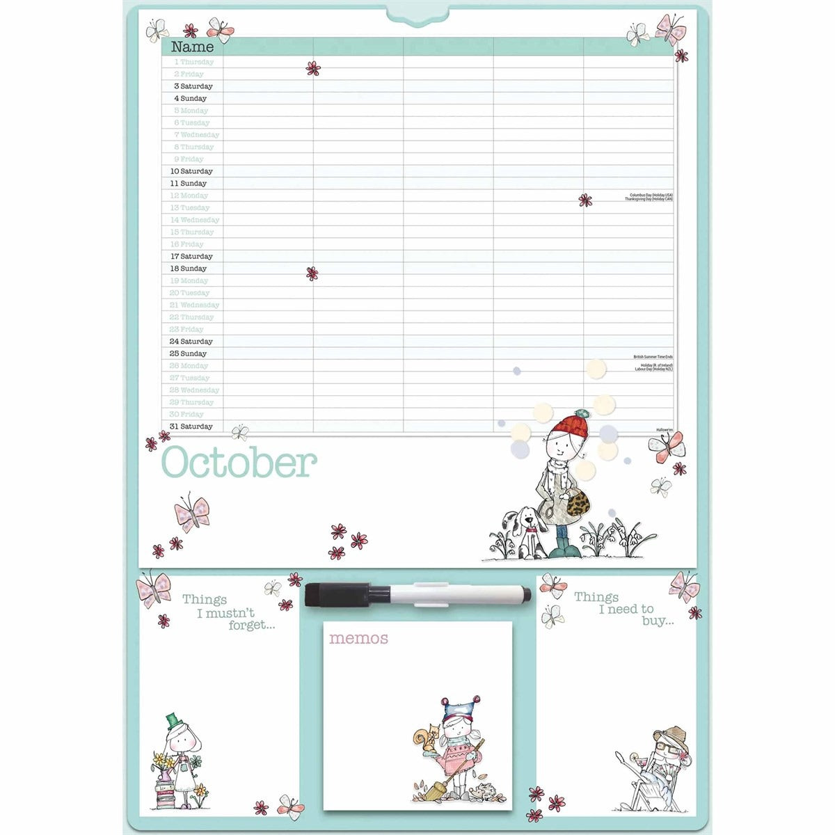 Tracey Russell A3 Family Planner 2026 – Organise Life Beautifully