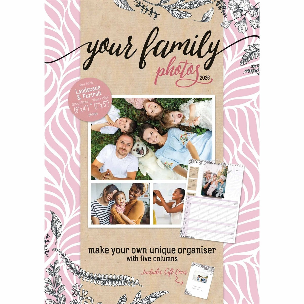 Your Family Photos A3 Family Planner 2026 – Personalise Your Year