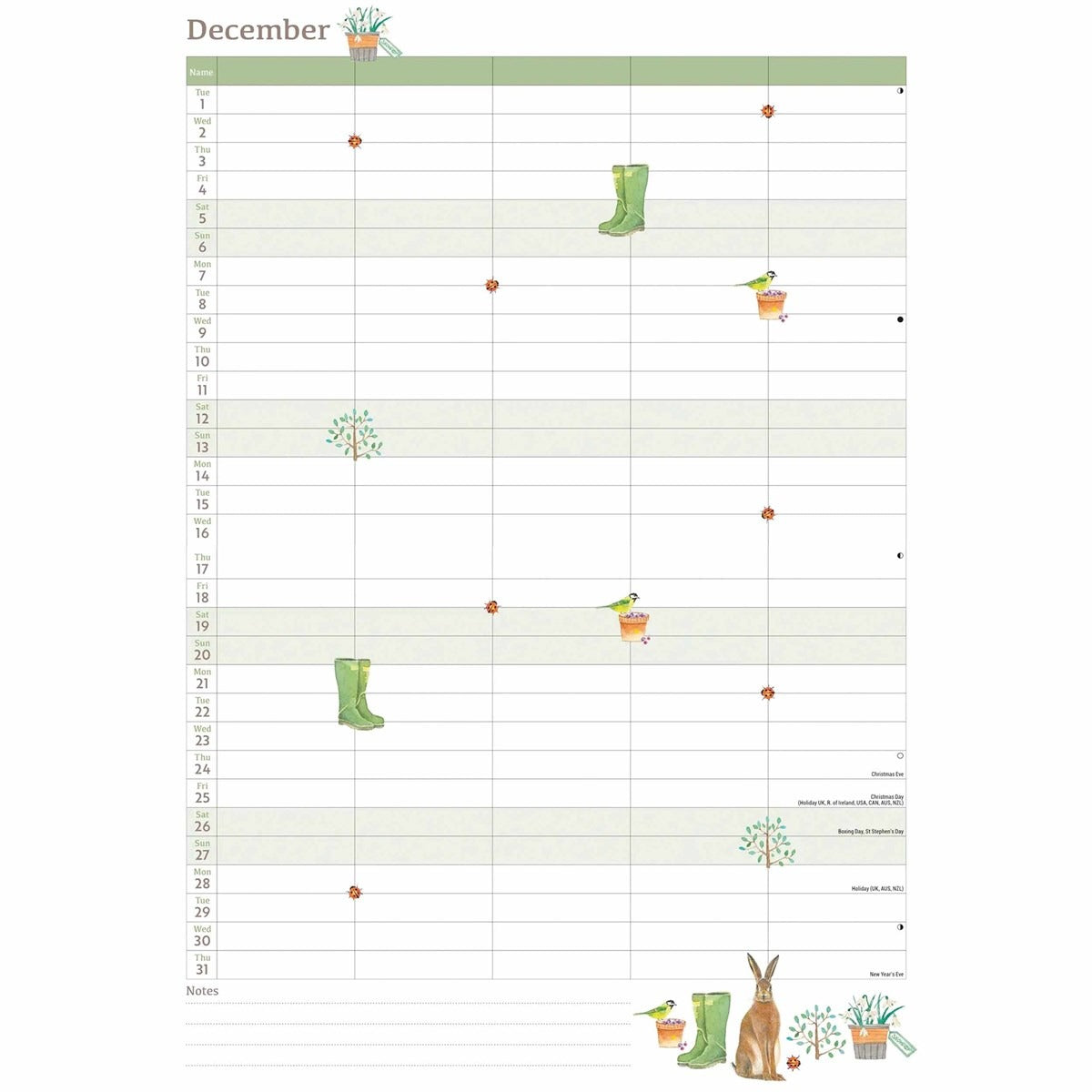 Life in the Garden A4 Family Organiser 2026 – A Blooming Year of Planning