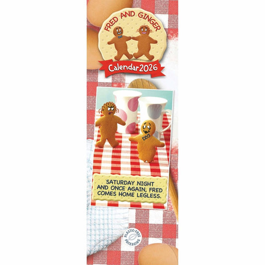 Fred & Ginger Slim Calendar 2026 – A Hilarious Biscuit Duo to Brighten Your Year