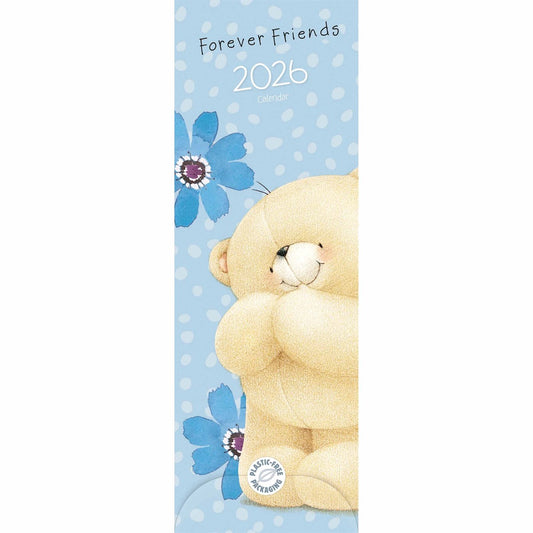 Forever Friends Slim Calendar 2026 – Sweet Moments with Adorable Teddy Bears