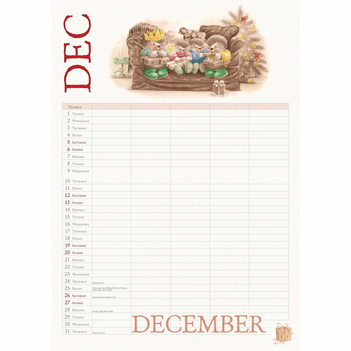 Country Companions A4 Family Organiser 2026 – Whimsical Charm Meets Everyday Planning