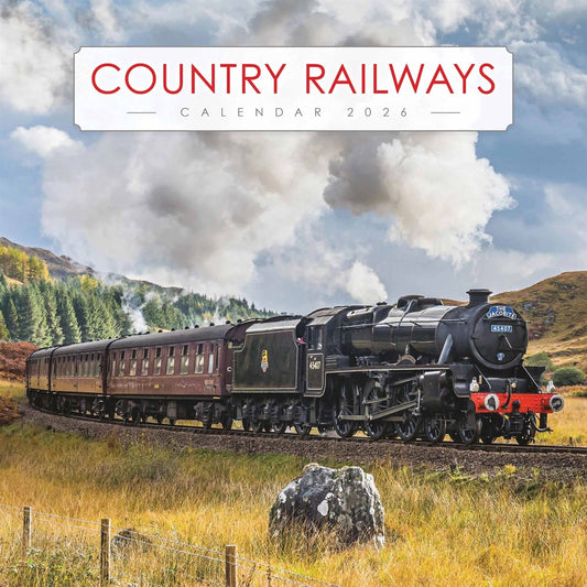 Country Railways Square Calendar 2026 – Relive the Golden Age of Steam
