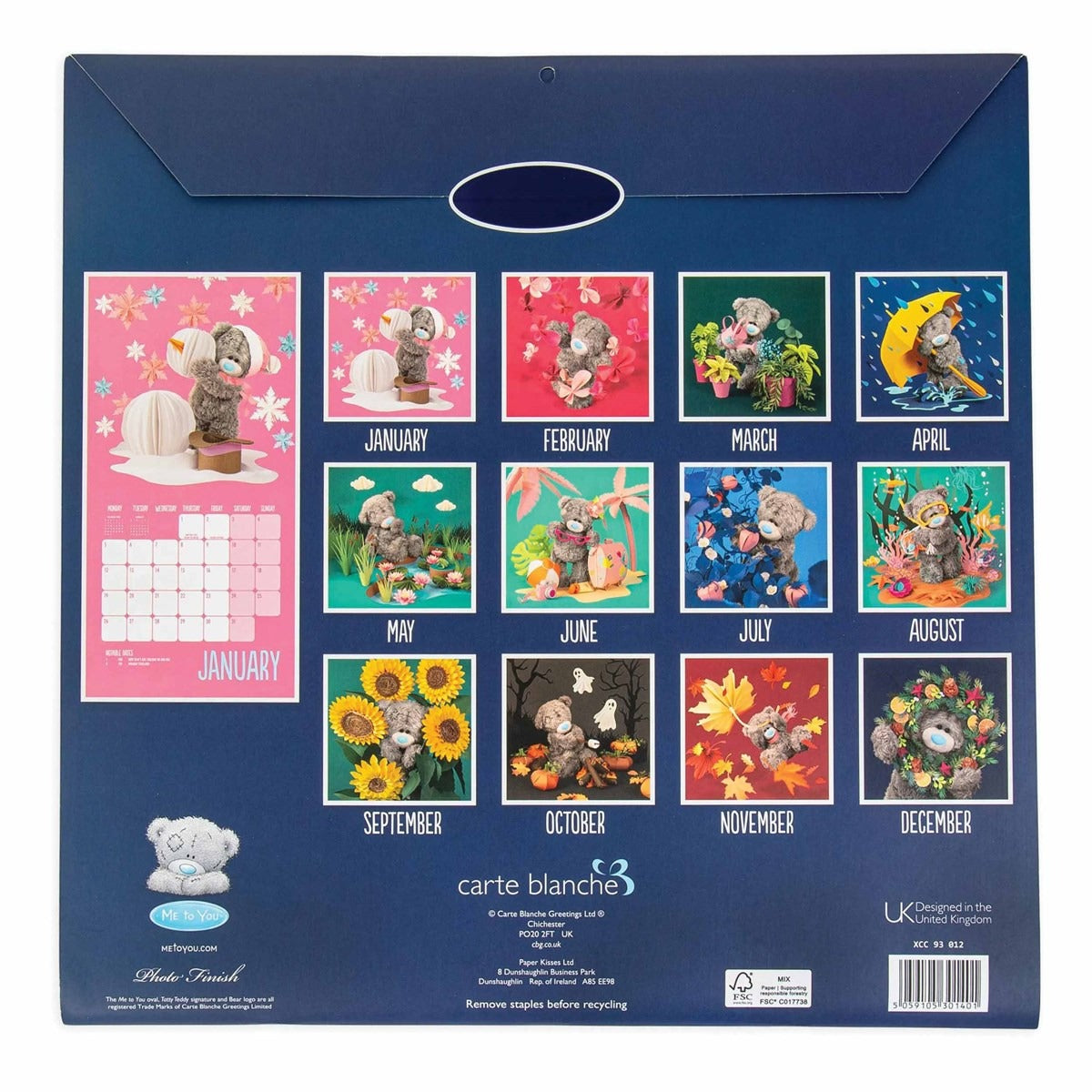 Me To You, Photo Finish Square Calendar 2026 – Adorable Moments All Year Round