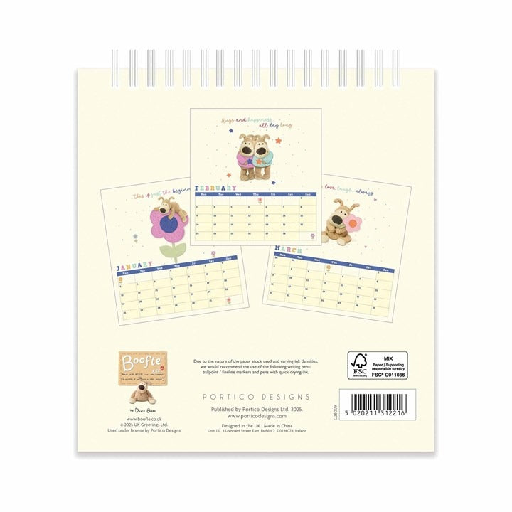 Boofle Easel Calendar 2026 – A Year of Adorable Organisation