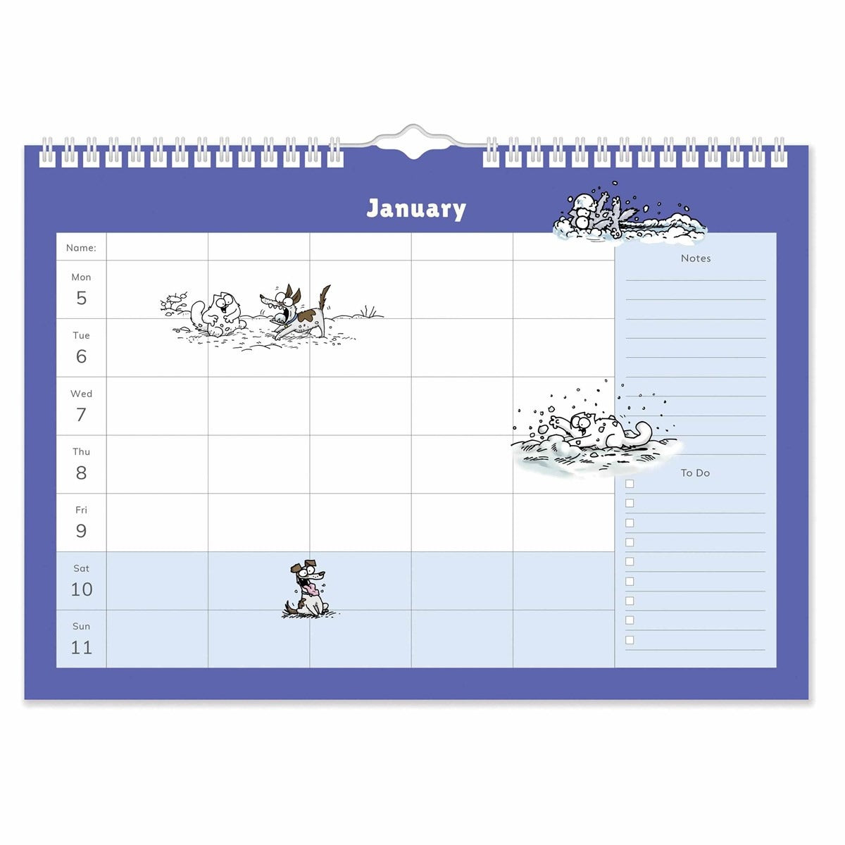 Simon's Cat A4 Family Planner 2026 – Chaos, Comedy & Clever Planning