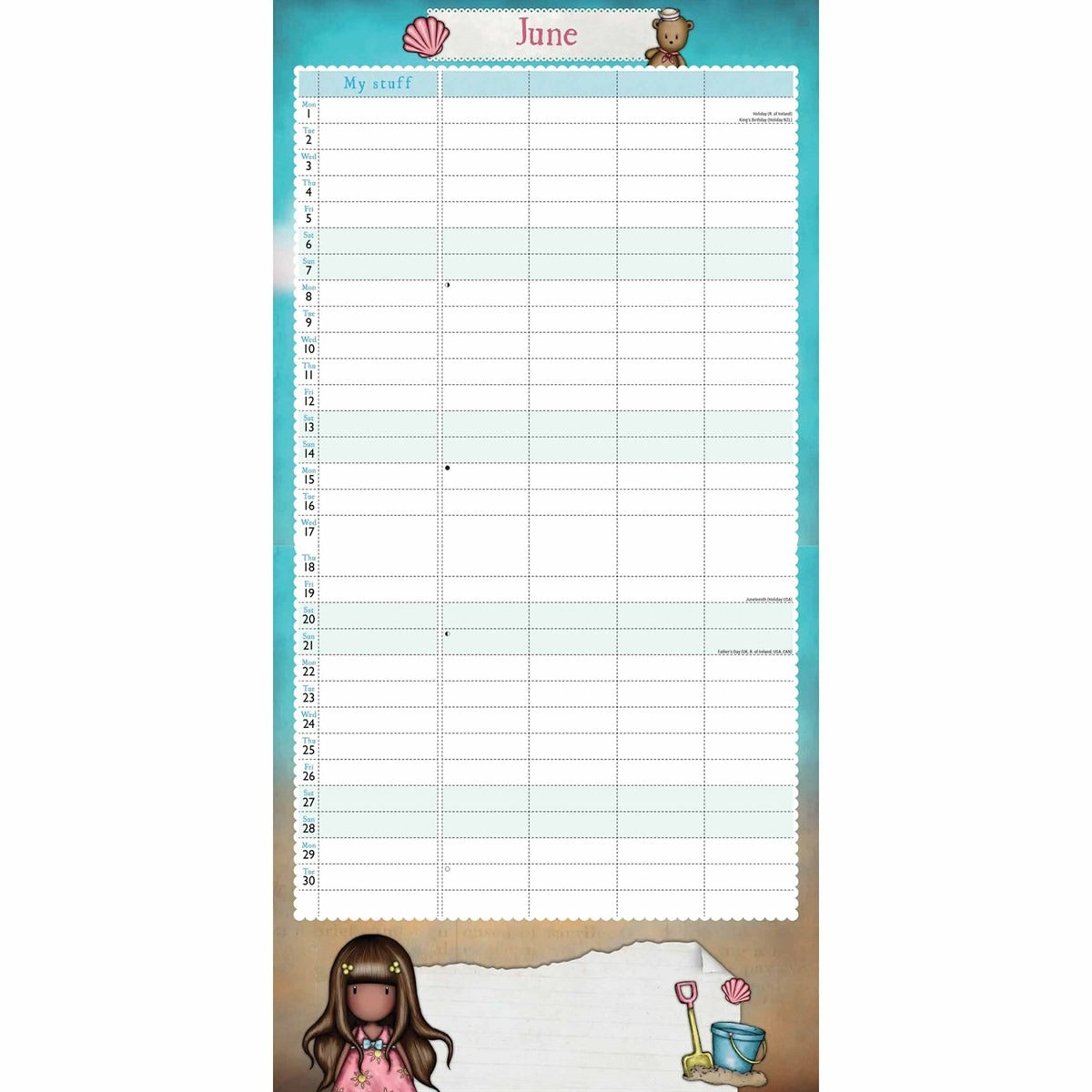 Gorjuss Family Square Planner 2026 – Whimsical Organisation for Every Month