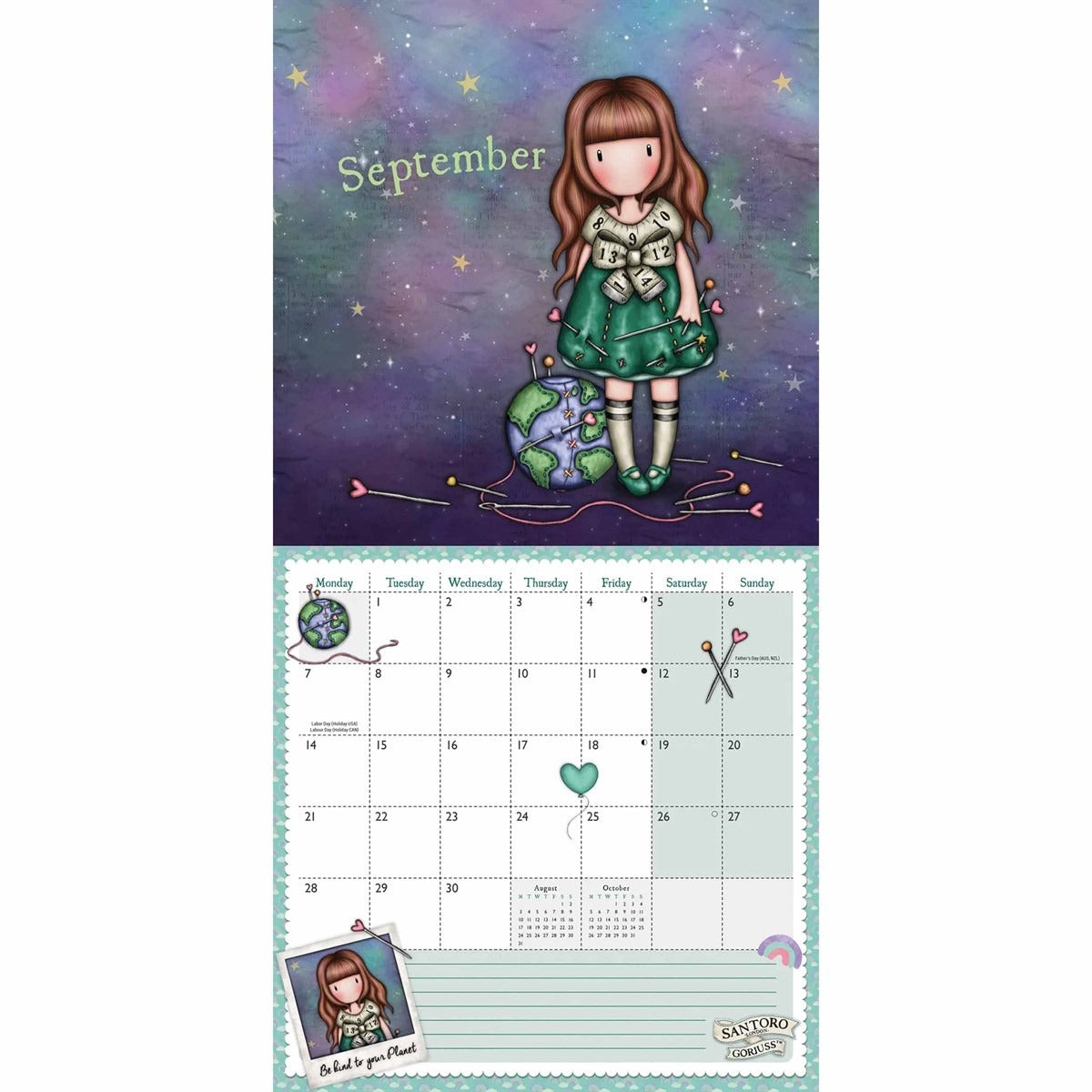 Gorjuss Square Calendar 2026 – Whimsical Charm with a Celestial Twist