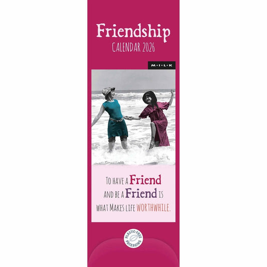 Friendship Slim Calendar 2026 – Cherish Moments with Plenty of Planning Space