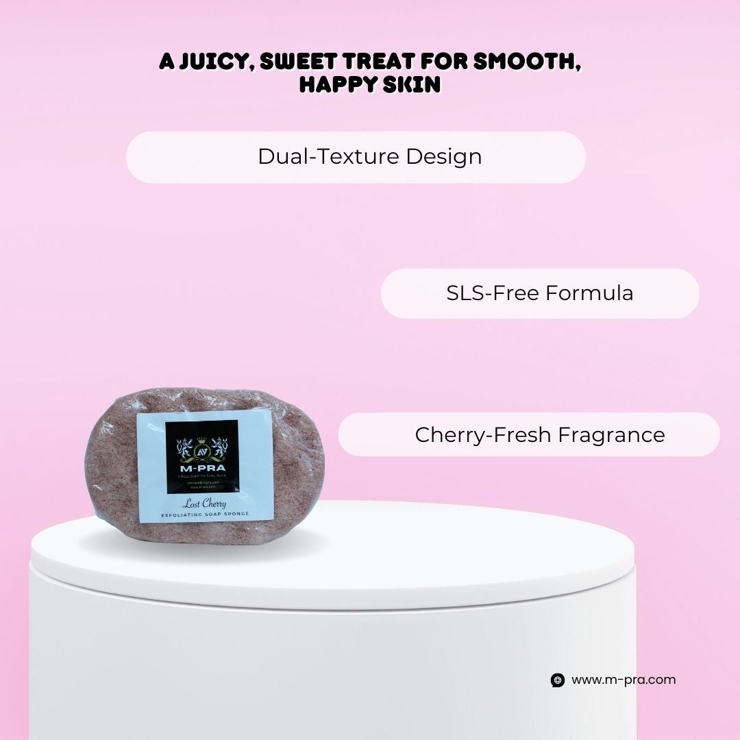 Lost Cherry Soap Sponge – A Sweet, Luxurious Shower Experience
