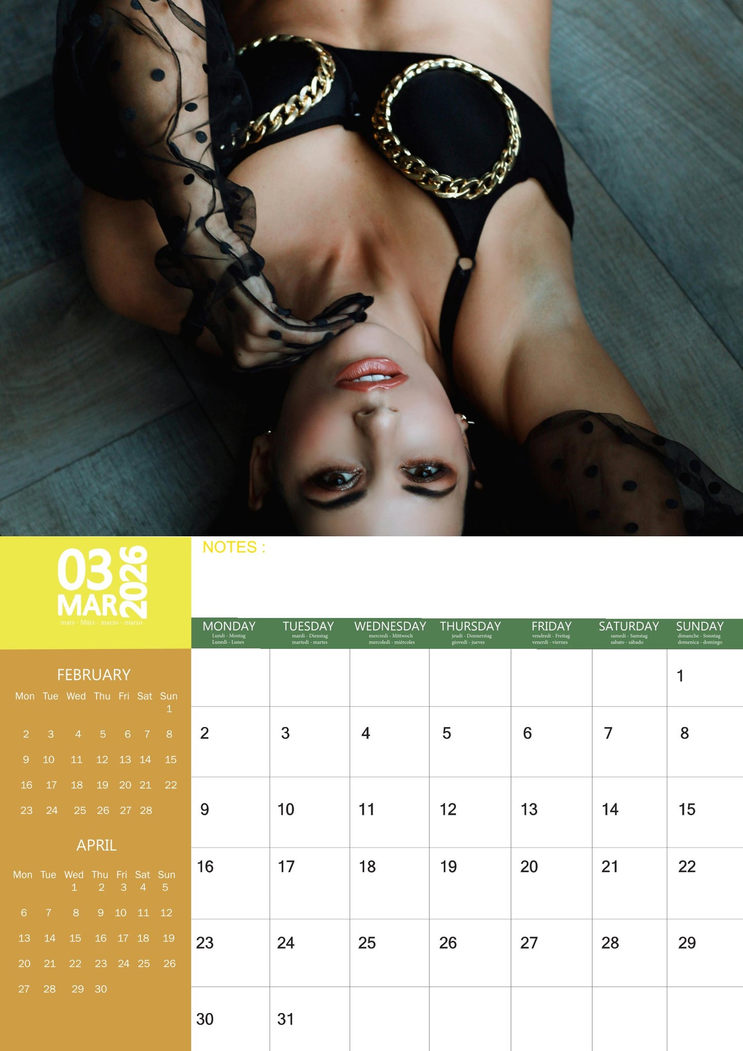 Lingerie Calendar 2026 – M-PRA Range