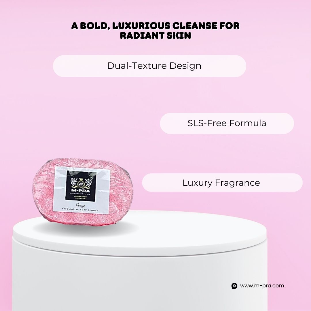 Rouge Soap Sponge – A Bold and Sophisticated Shower Experience