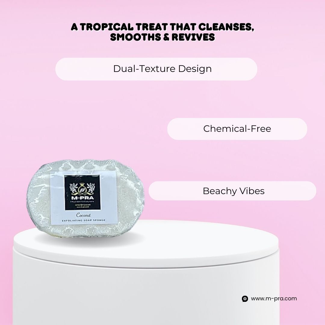 Coconut Soap Sponge – Tropical Bliss for Your Skin