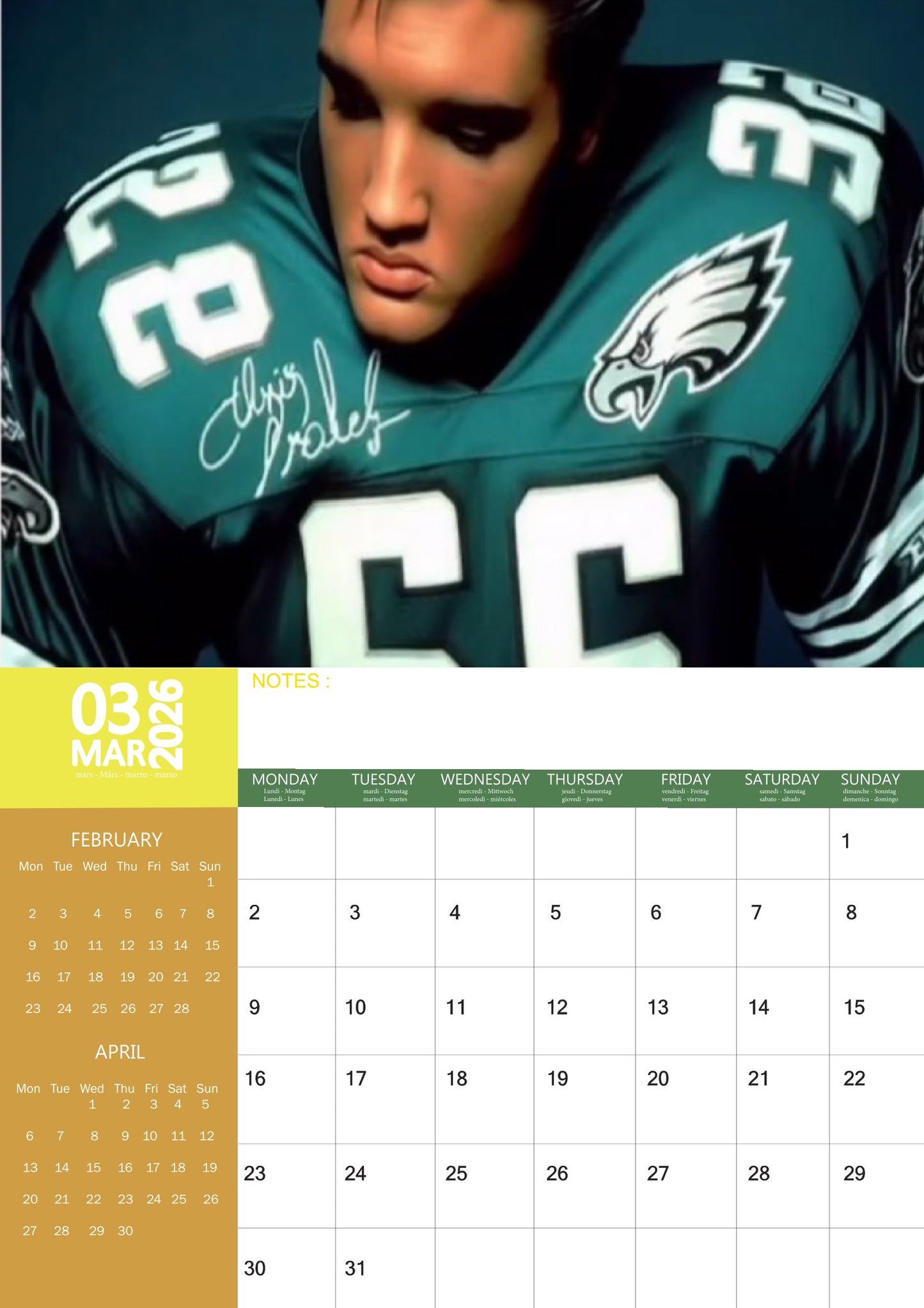 Elvis Music Calendar 2026 – M-PRA Range
