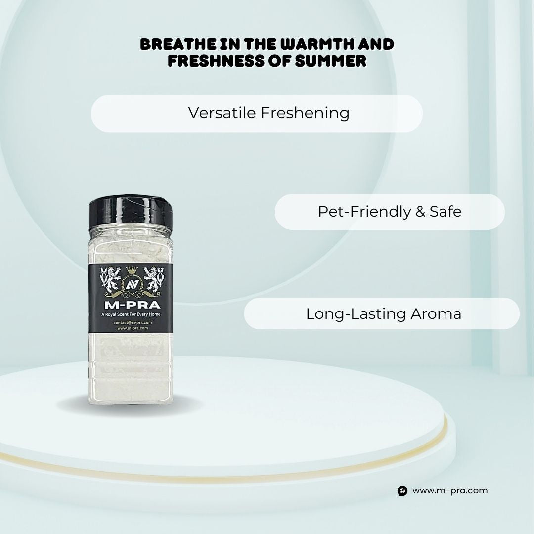 Summer Breeze Scented Fabric Freshener Powder – Warm, Clean, and Invigorating