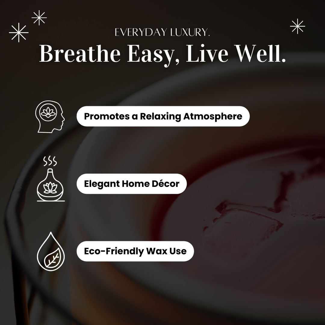 Square Star Mirror Tea Light Wax Burner