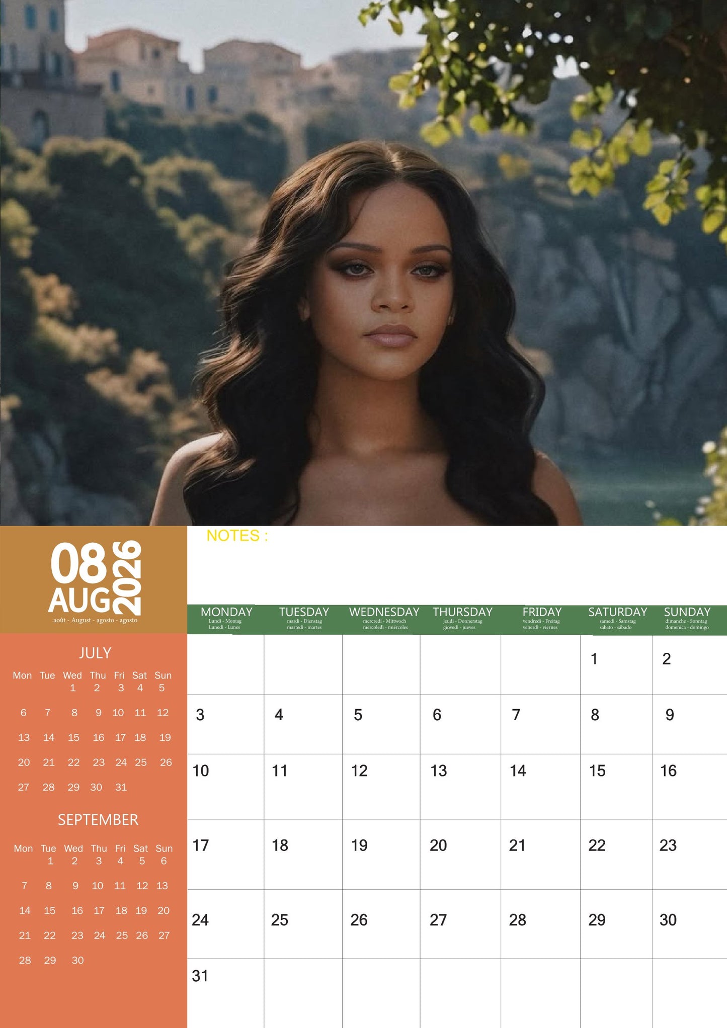 Rihanna Music Calendar 2026 – M-PRA Range