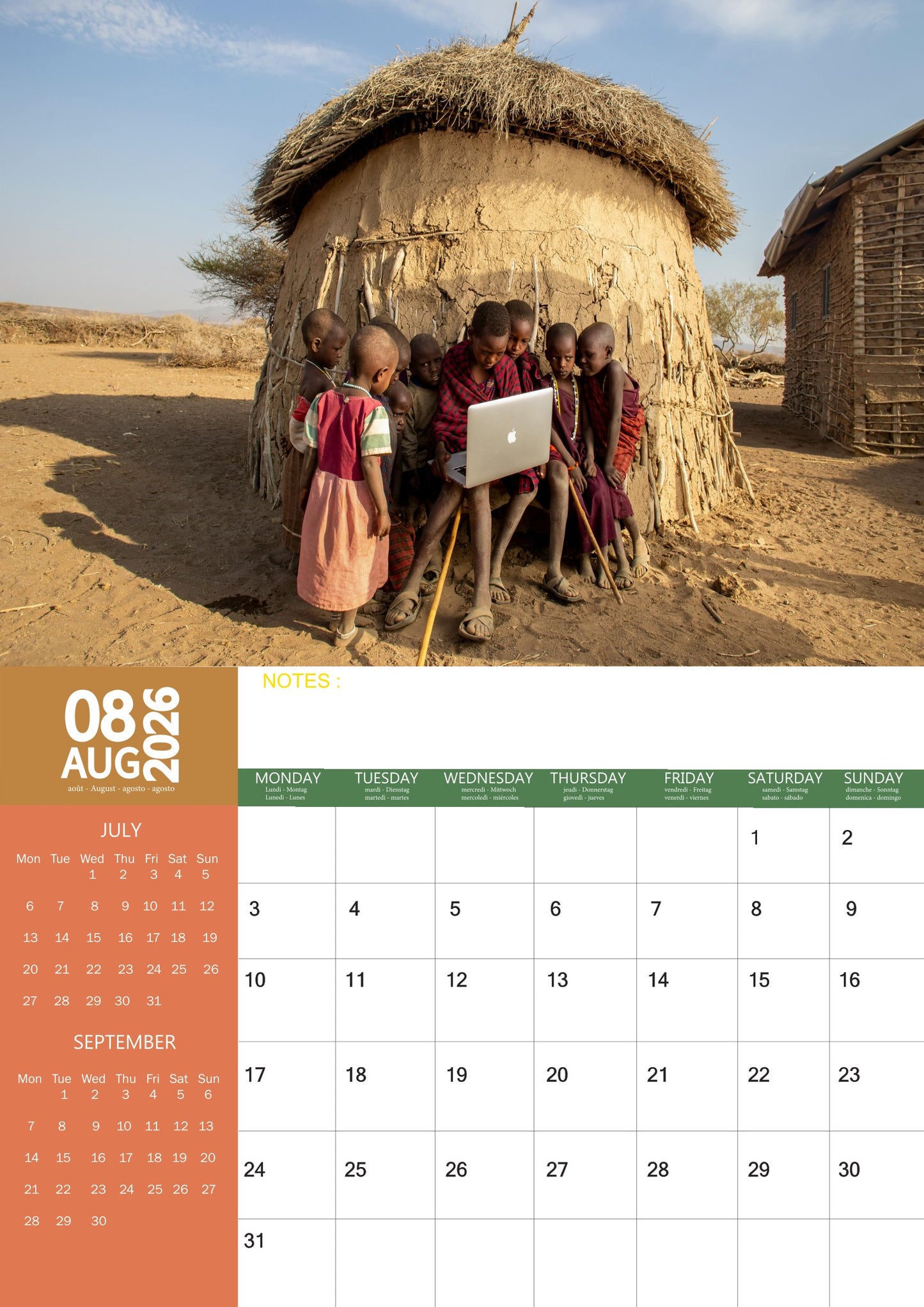 Africa Calendar 2026 – M-PRA Range