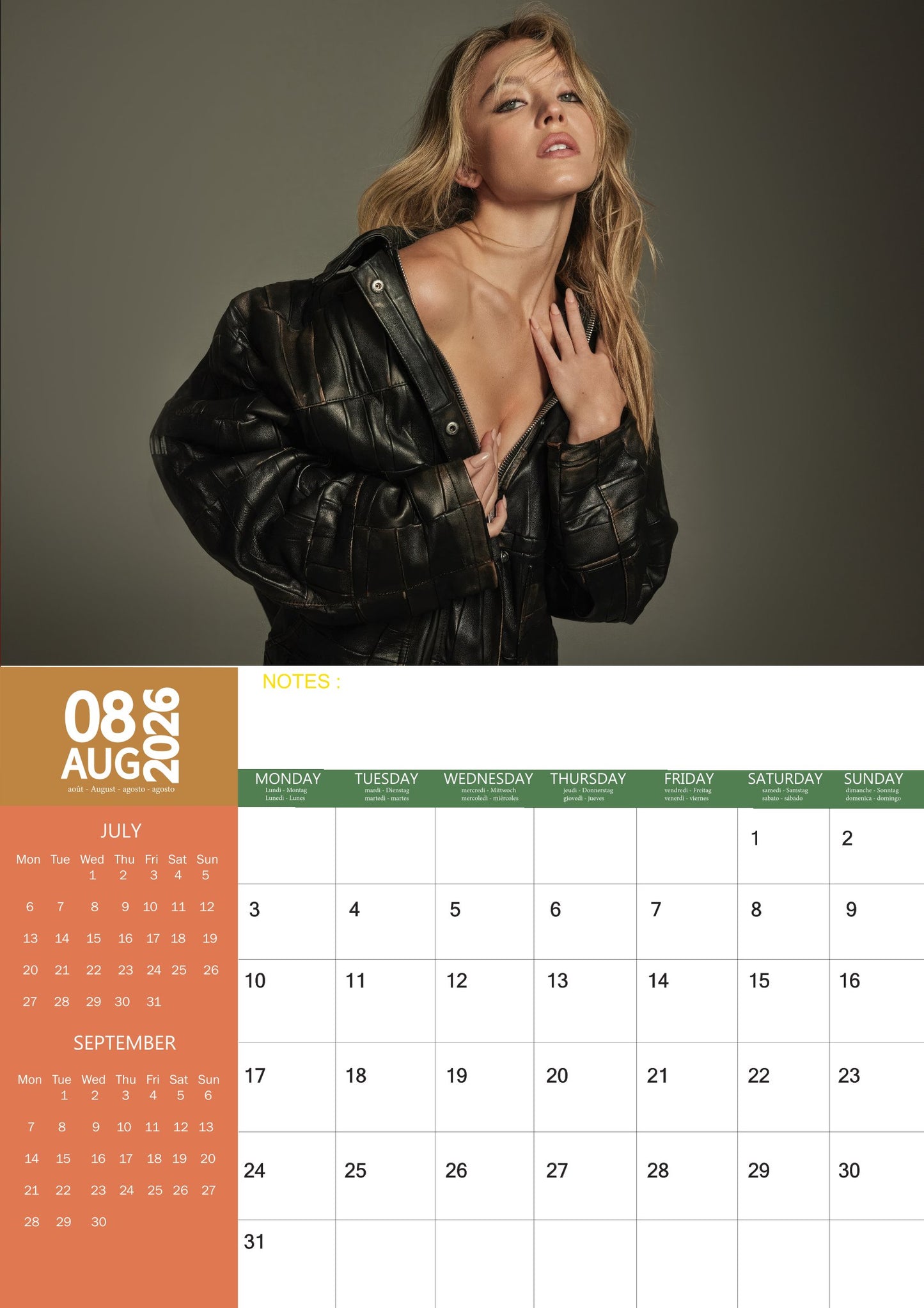 Sydney Sweeney Celebrity Calendar 2026 – M-PRA Range