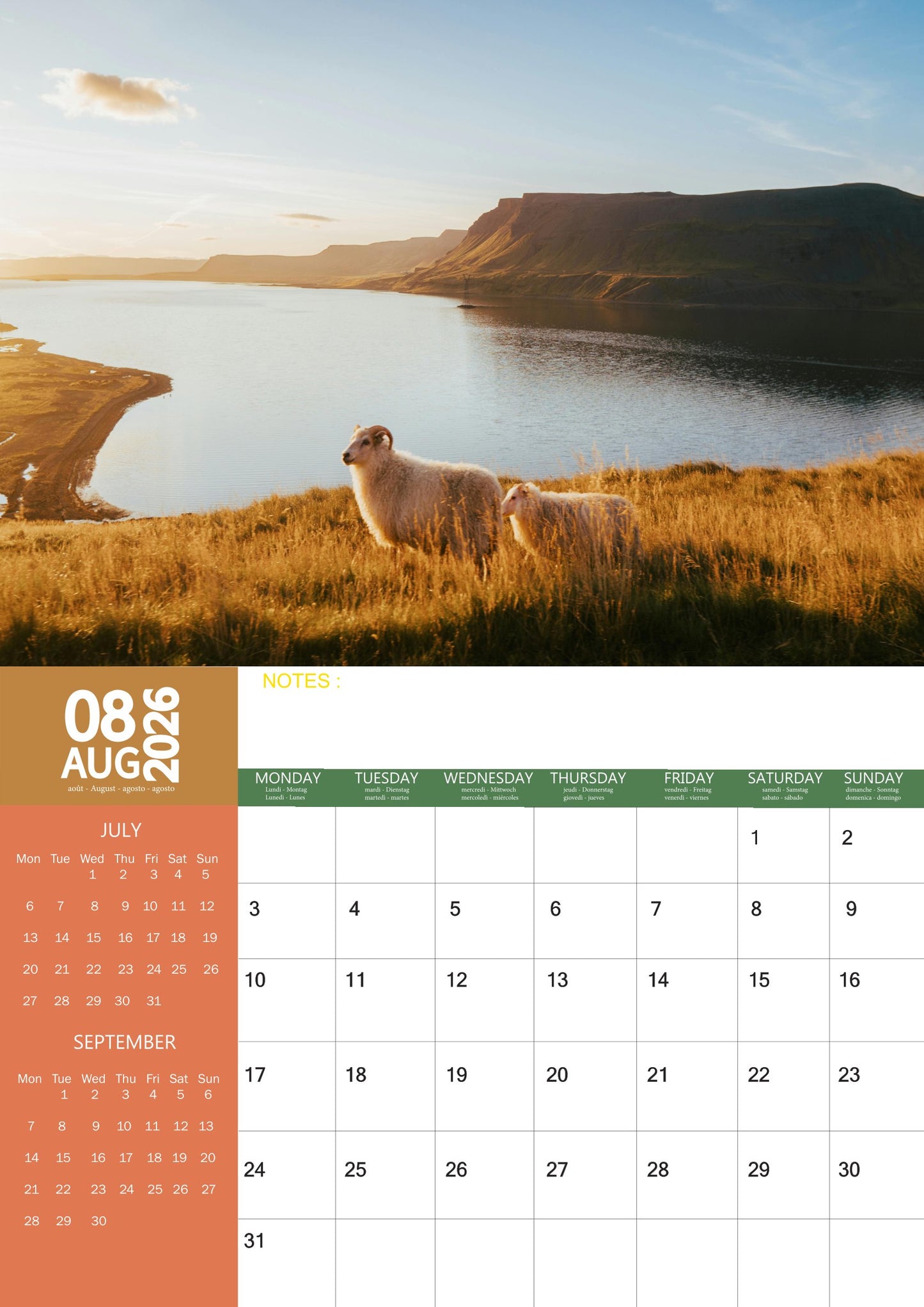 Sheep Calendar 2026 – M-PRA Range