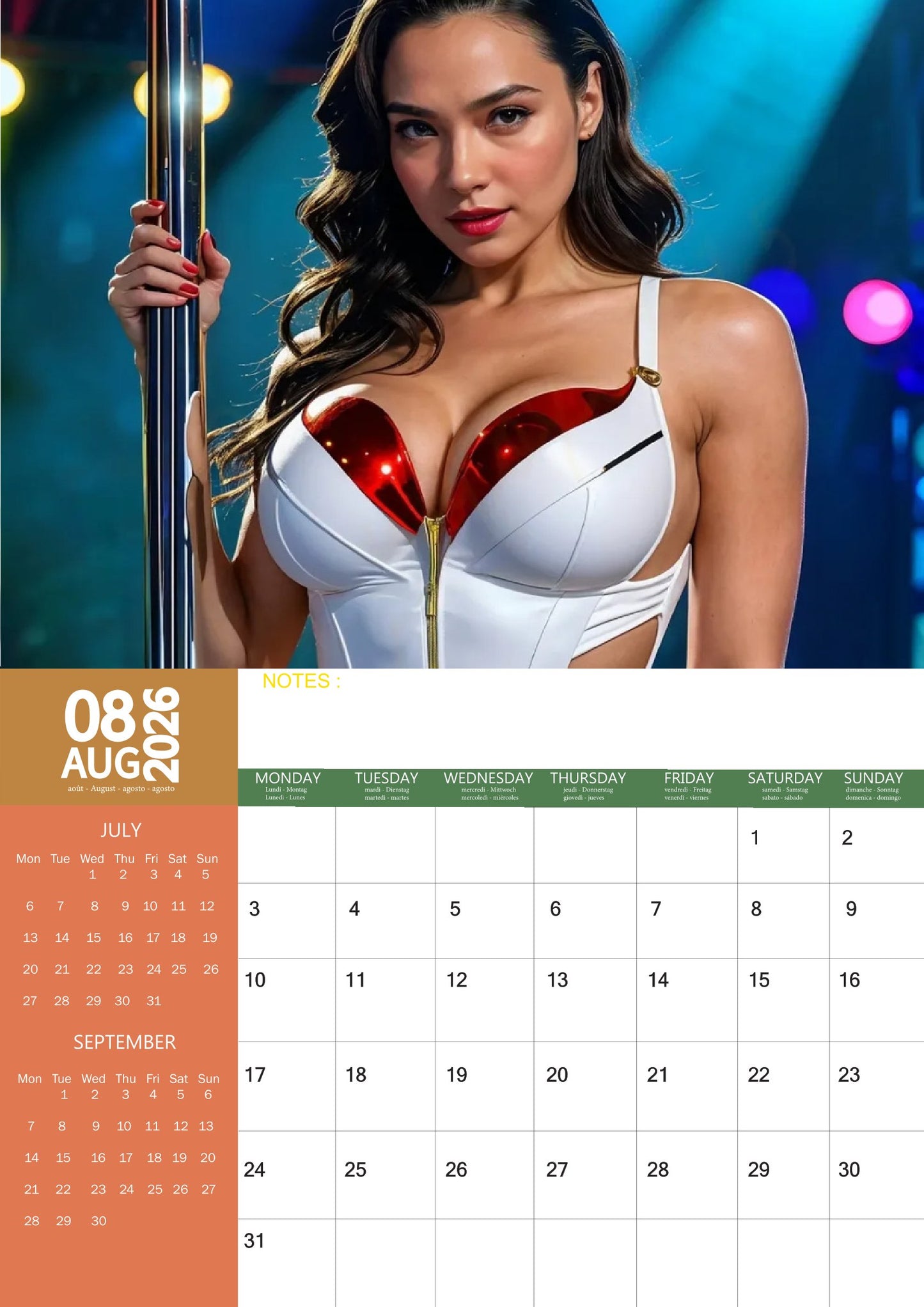 Gal Gadot Celebrity Calendar 2026 – M-PRA Range
