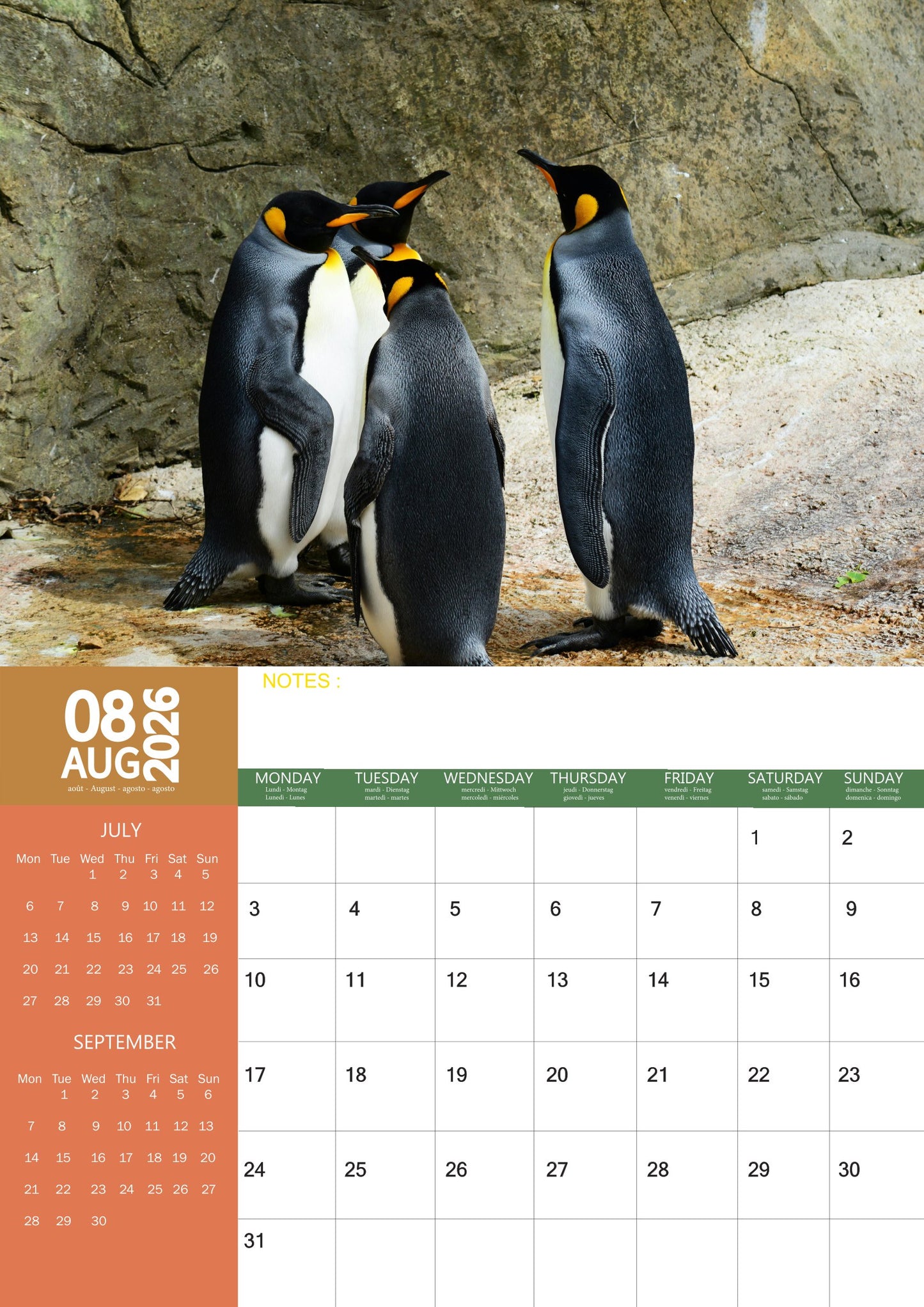 Penguin Calendar 2026 – M-PRA Range
