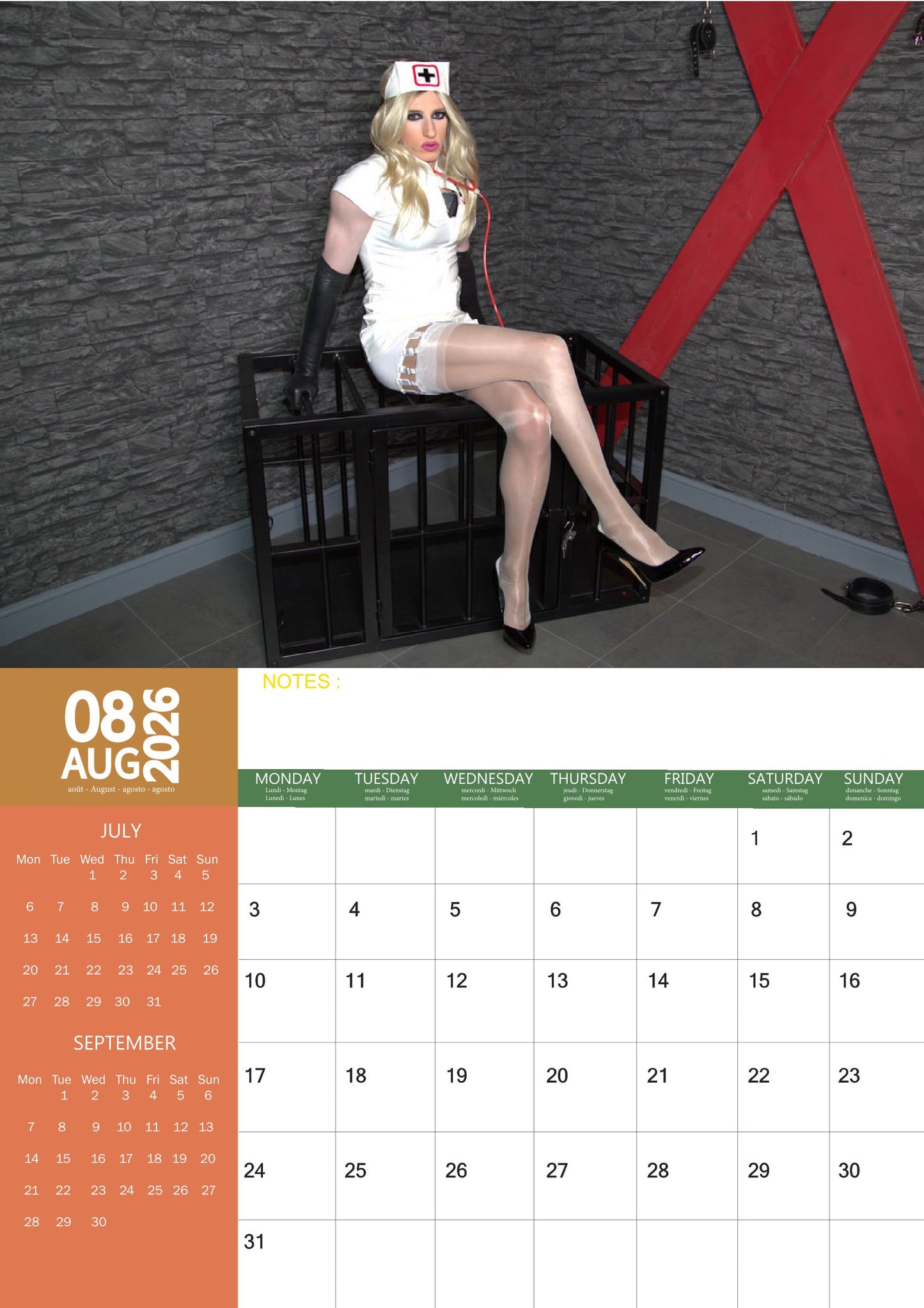 Transvestites Calendar 2026 – M-PRA Range