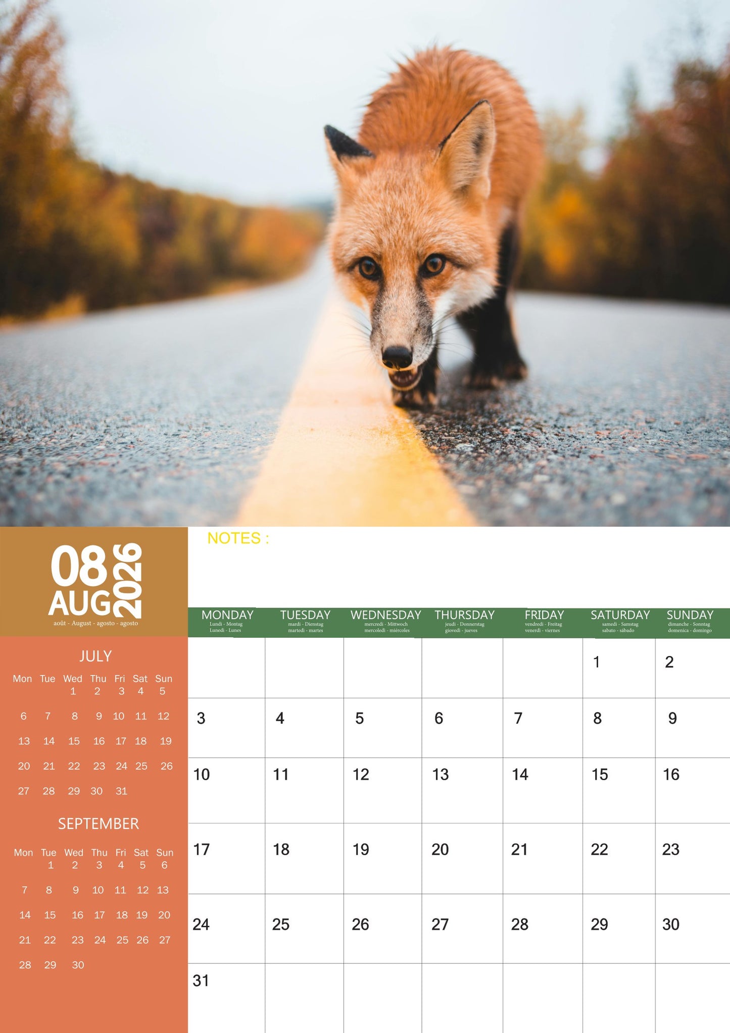 Fox Calendar 2026 – M-PRA Range