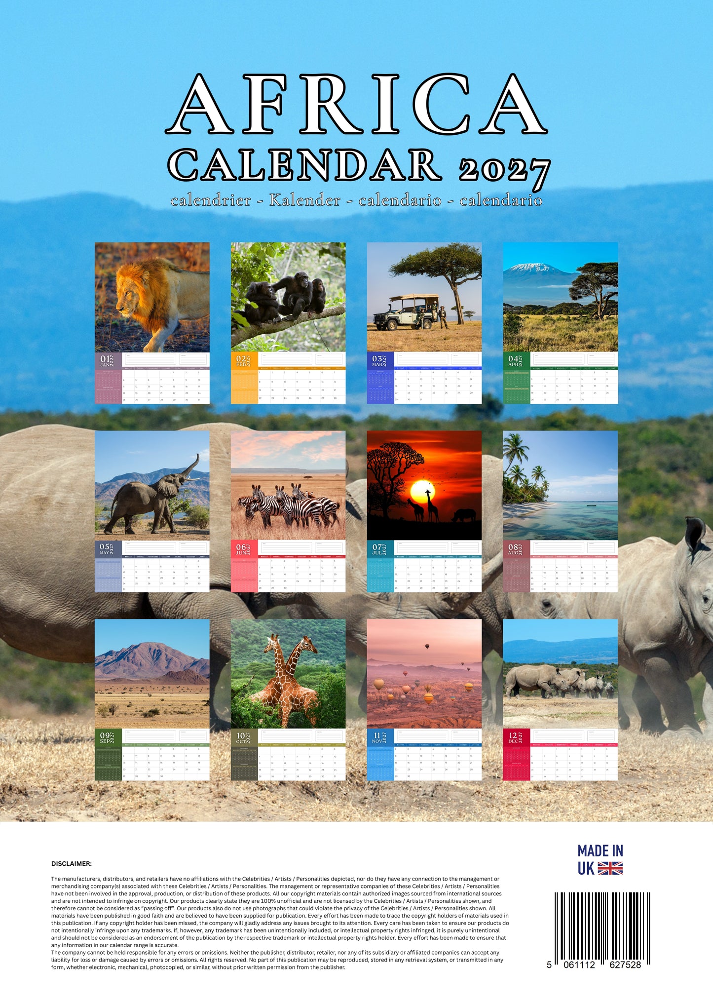 Africa Calendar 2027 – M-PRA Range
