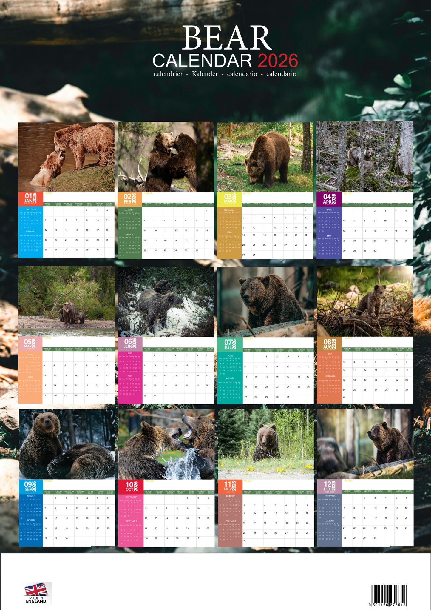 Bear Calendar 2026 – M-PRA Range