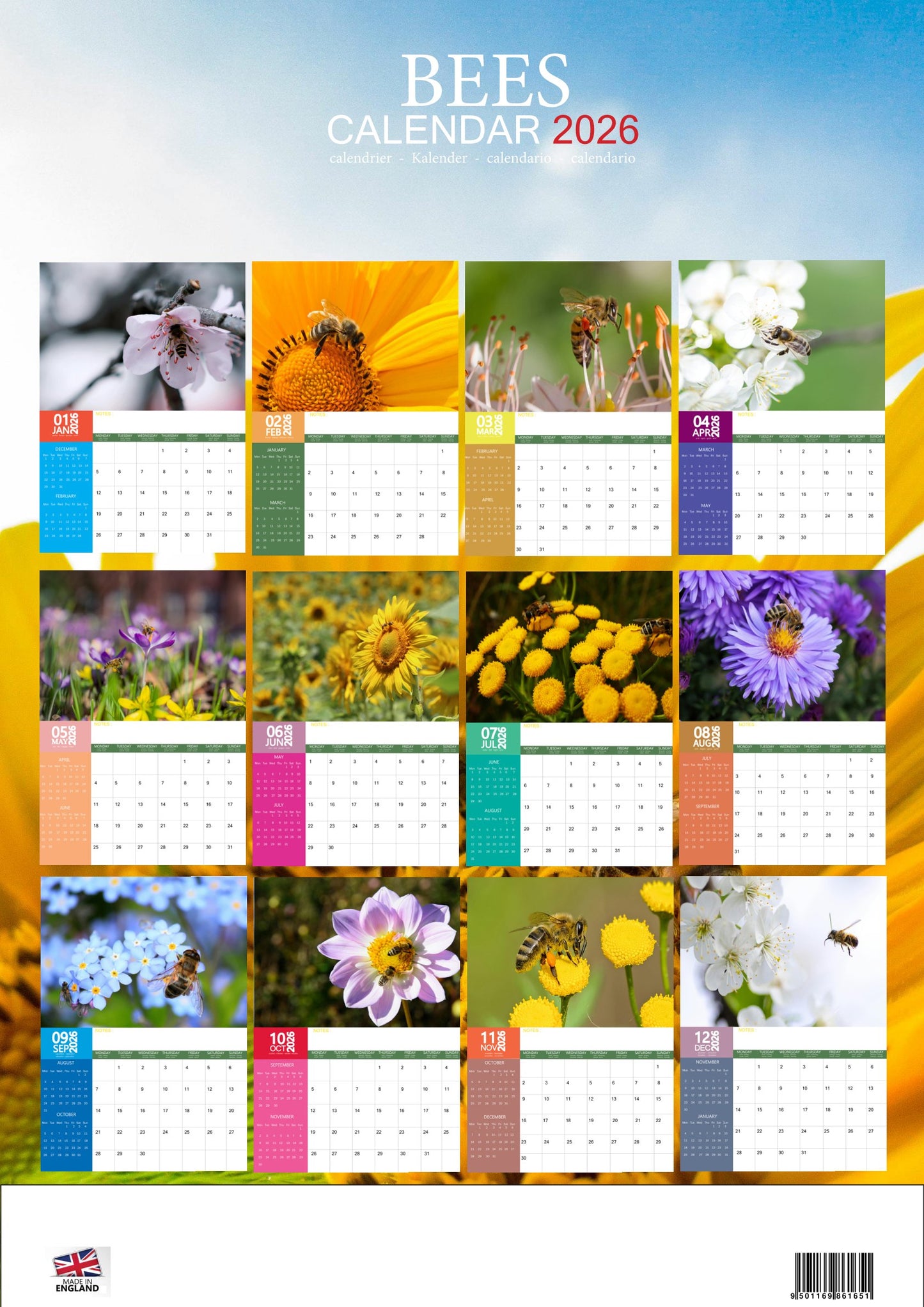 Bee Calendar 2026 – M-PRA Range