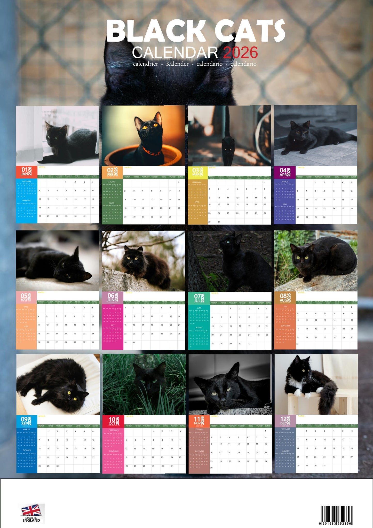 Black Cats Calendar 2026 – M-PRA Range