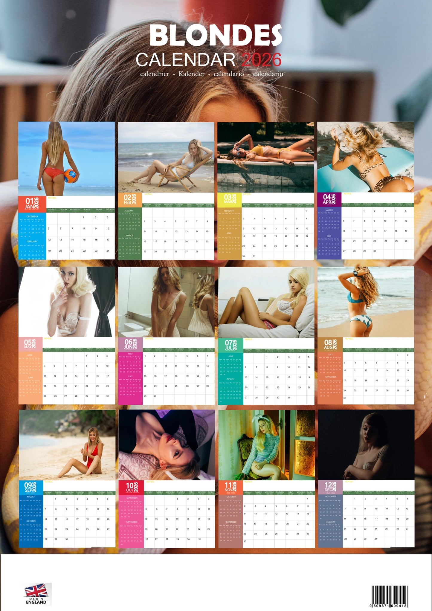 Blondes Calendar 2026 – M-PRA Range