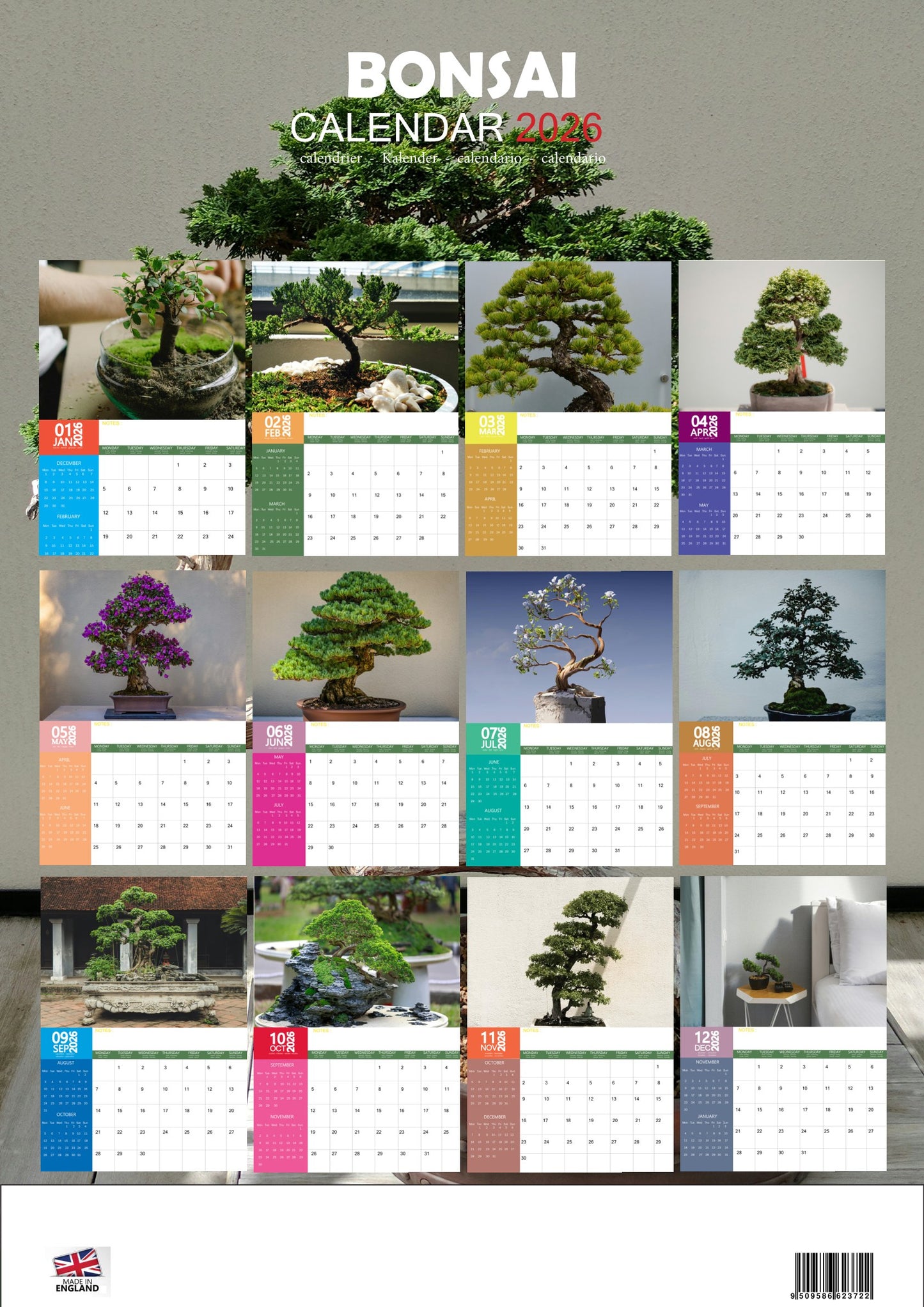 Bonsai Art Calendar 2026 – M-PRA Range